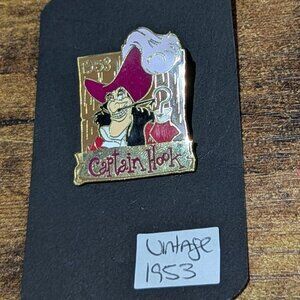 VINTAGE (1953) Disney Pin Villains Captain Hook, from Peter Pan
